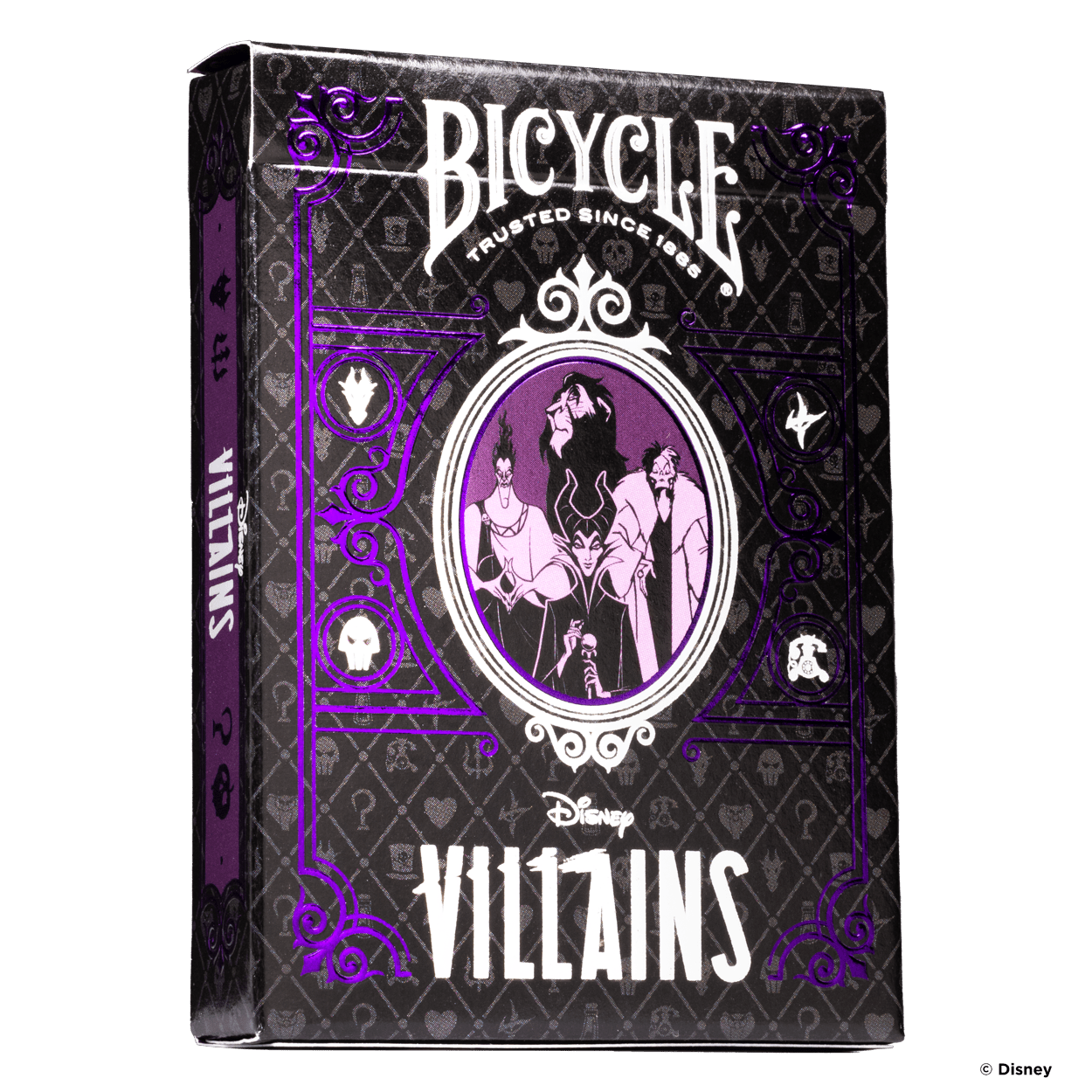 Disney Villains Purple Playing Cards