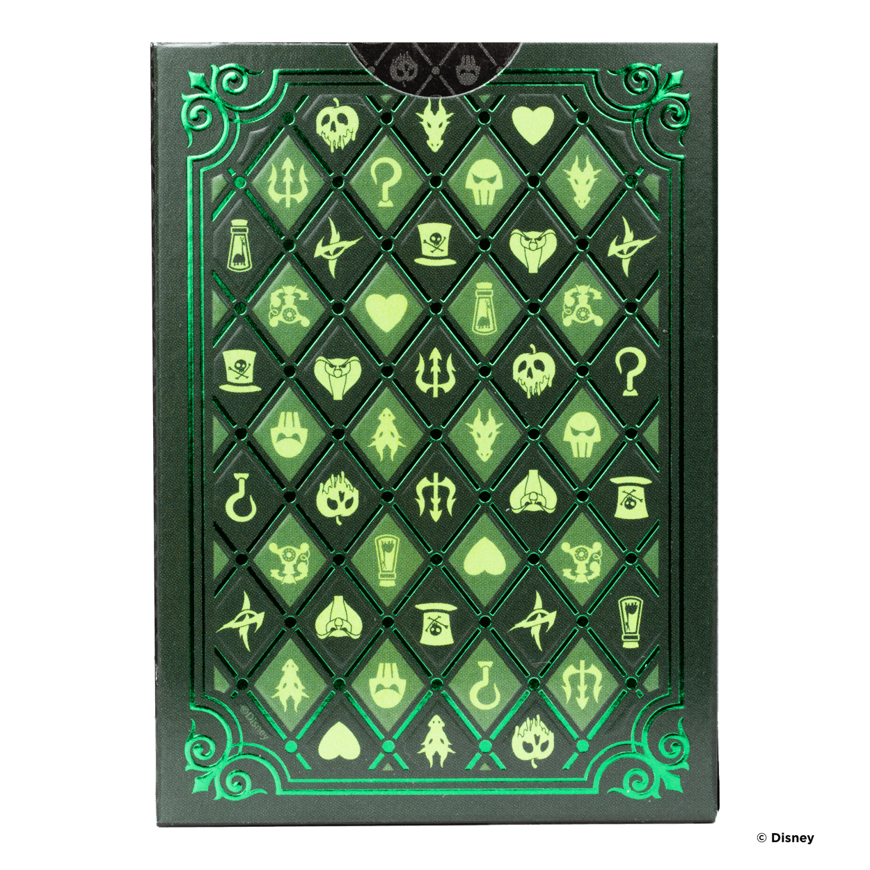 Disney Villains Green Playing Cards
