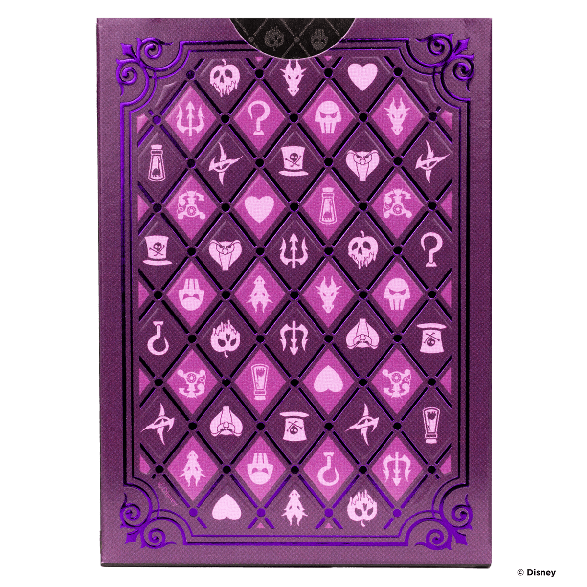 Disney Villains Purple Playing Cards