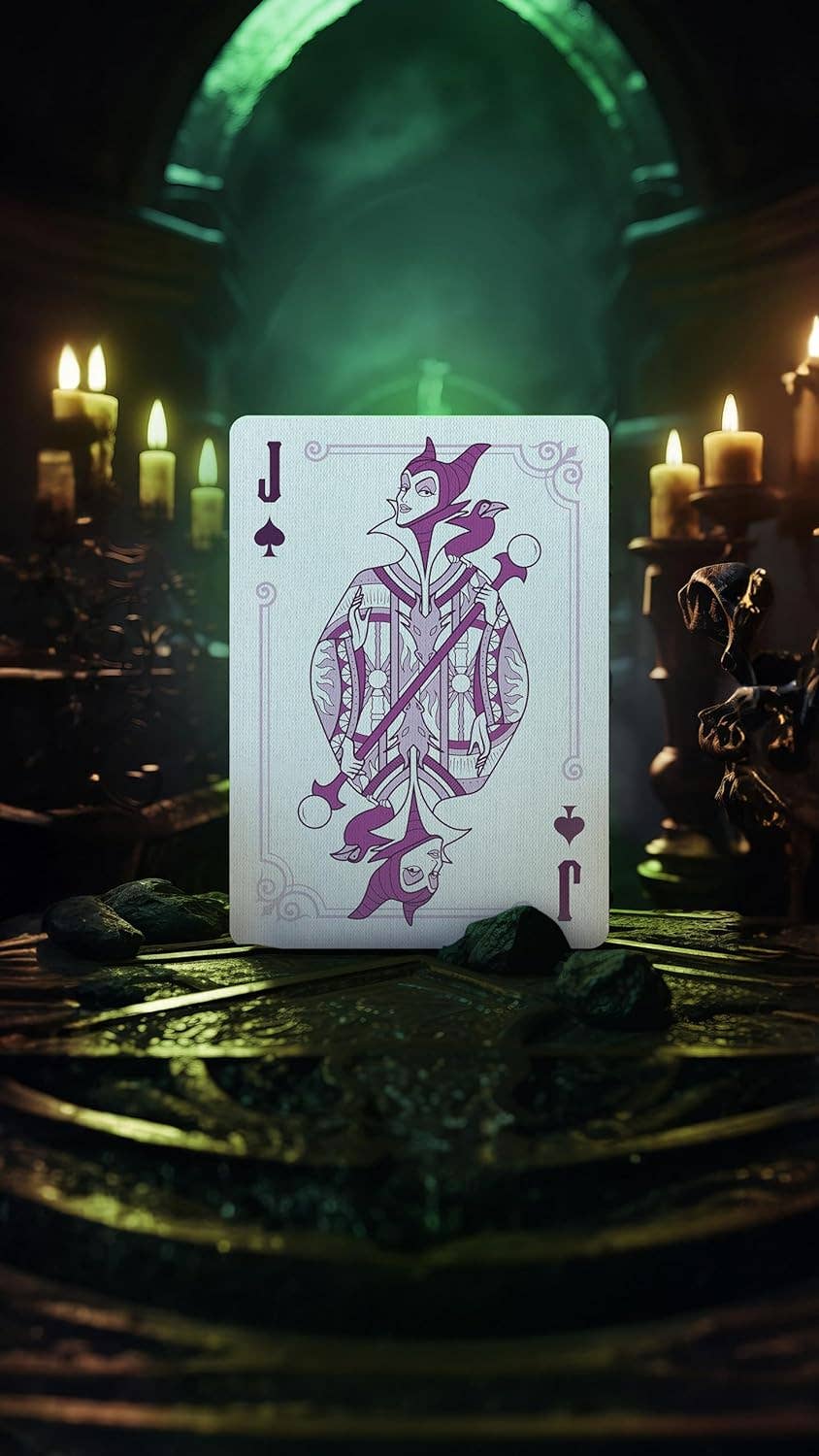 Disney Villains Green Playing Cards