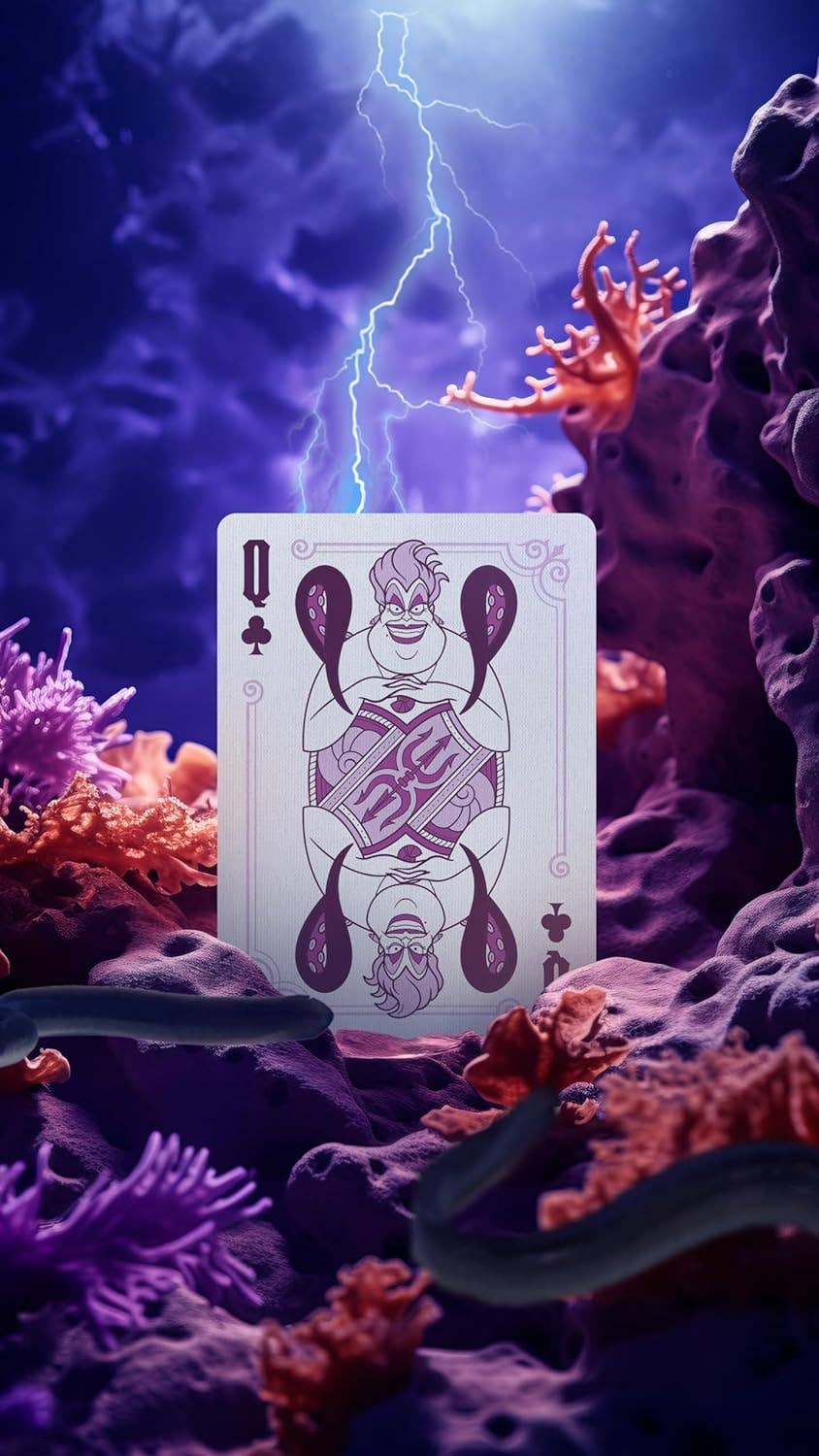 Disney Villains Green Playing Cards