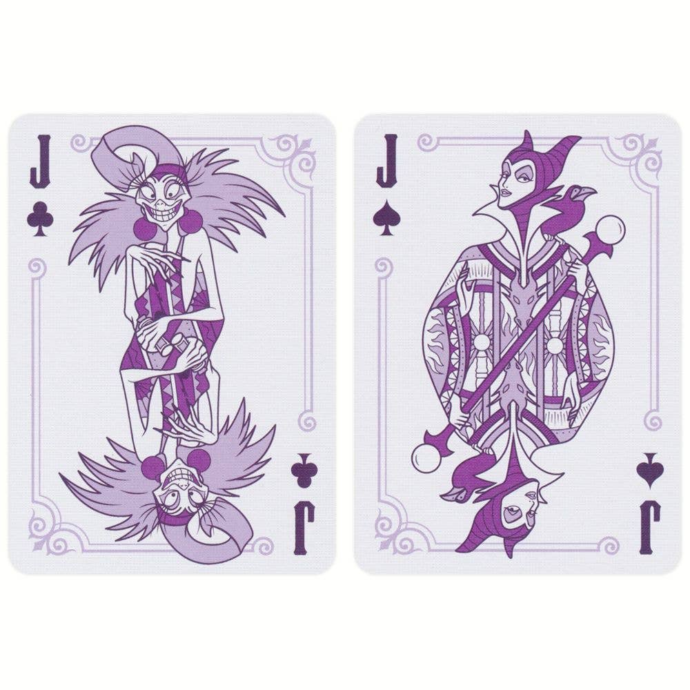 Disney Villains Purple Playing Cards