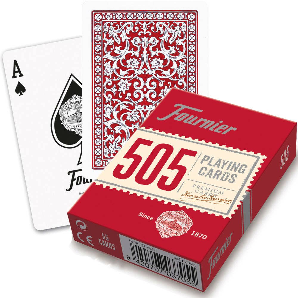 Fournier 505 Poker Cards (Red)