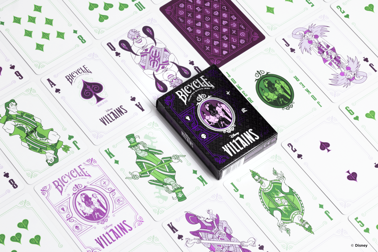 Disney Villains Purple Playing Cards