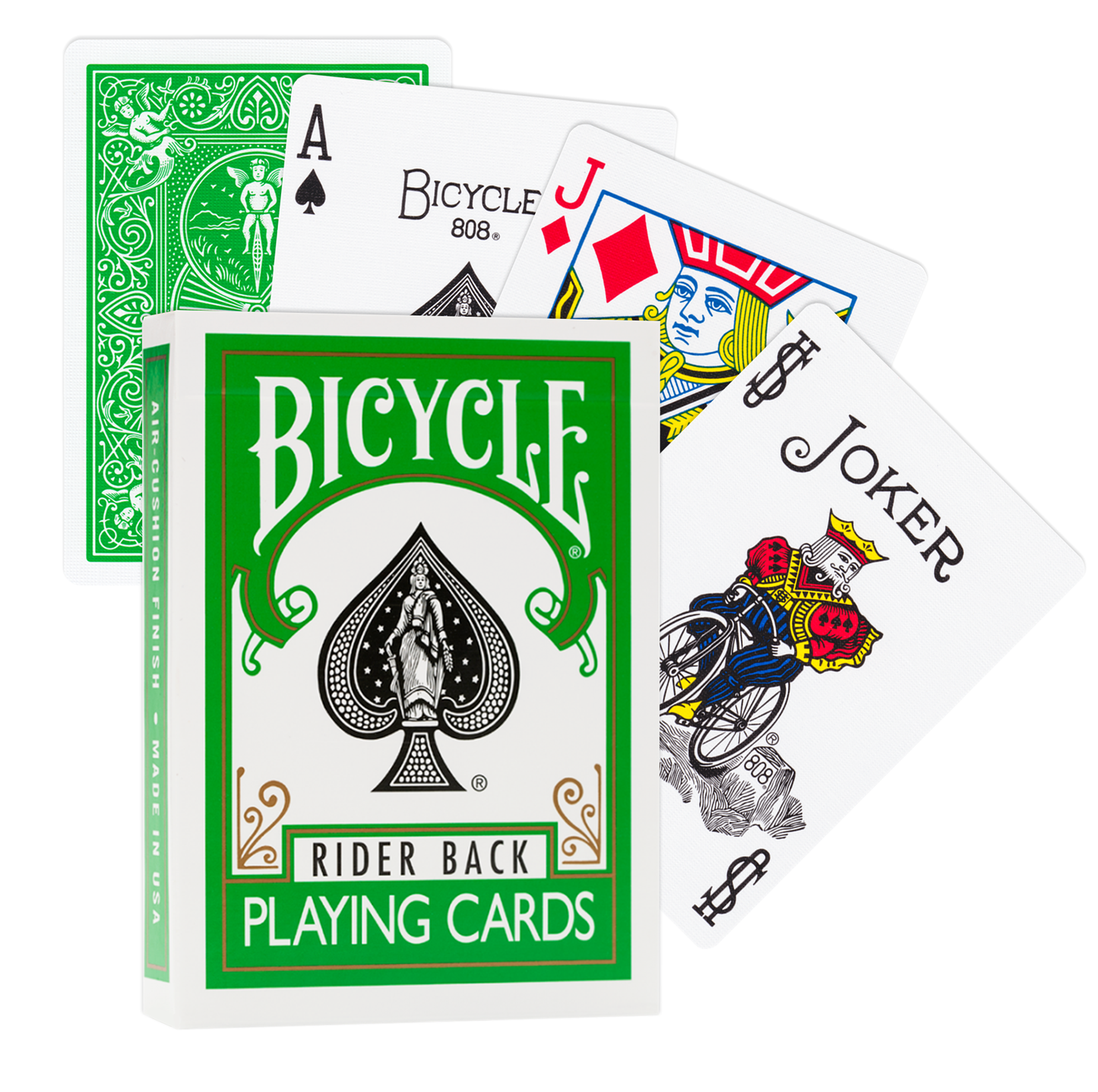 Bicycle Rider Back Playing Cards (Green)
