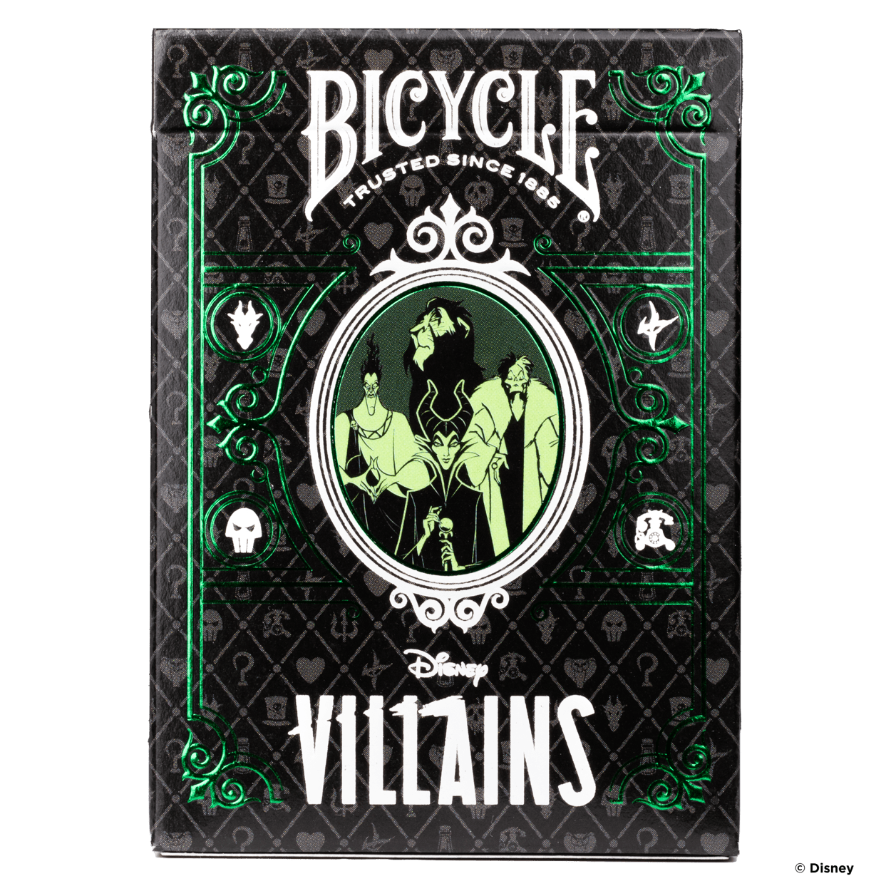 Disney Villains Green Playing Cards