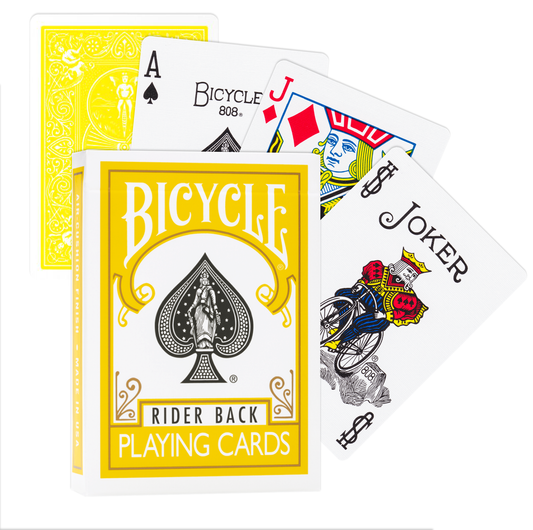 Bicycle Rider Back Playing Cards (Yellow)
