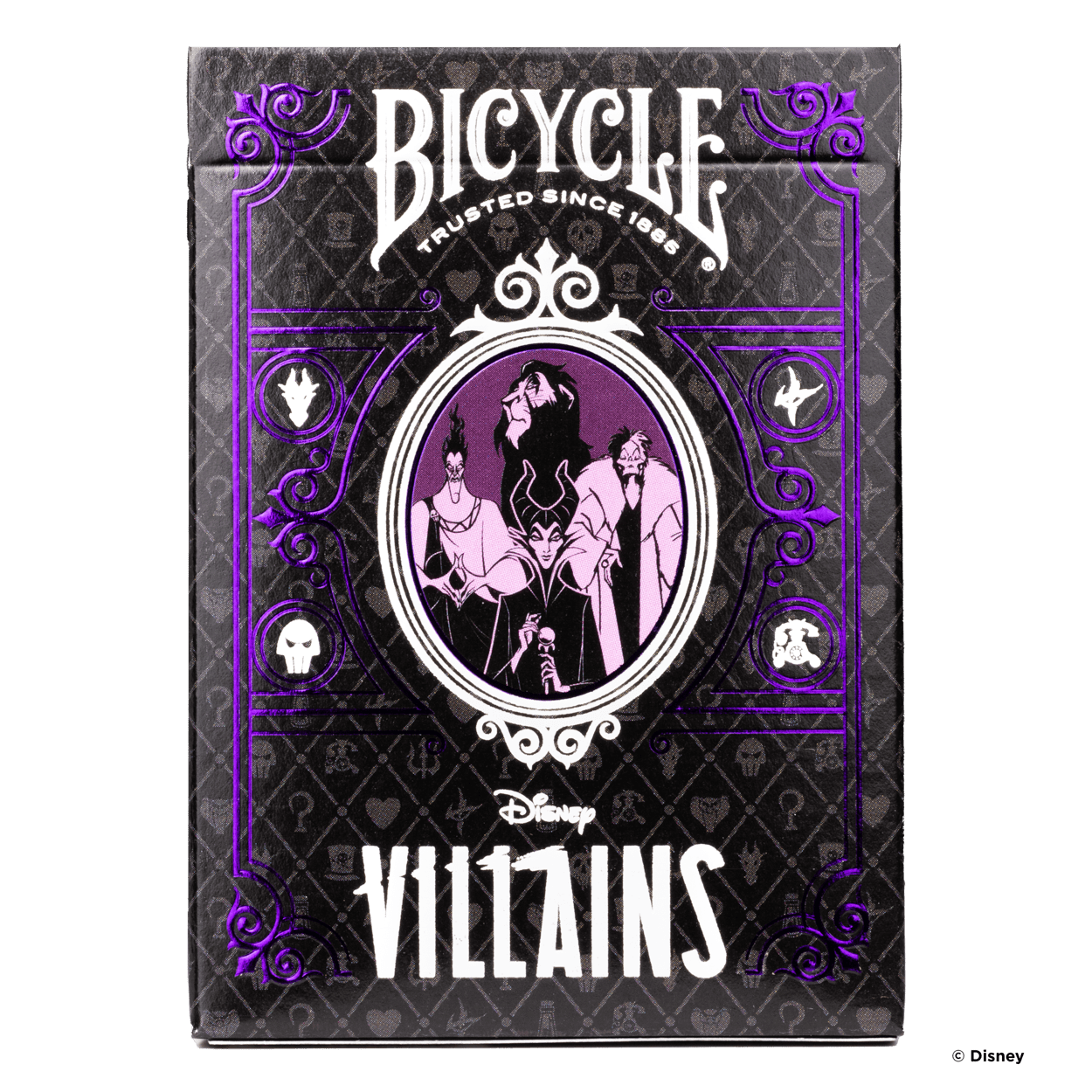 Disney Villains Purple Playing Cards